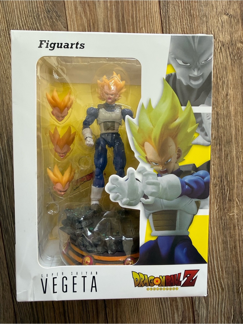 Super Saiyan Vegeta Action Figure - Yellow Hair, Blue Outfit